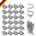 Produktbild: 24pcs Gummi Sofafeder Klemmen Set mit 72 Eisennägeln für Möbel Reparatur