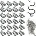 Produktbild: 24pcs Fünf-Loch-Gummifederklemmen Sofabezug Clip Möbelbeschläge Zubehör Fed