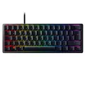 Produktbild: Razer Huntsman Mini (Purple Switch) - Kompakte 60% Gaming Tastatur (Klickende Optisch-Mechanische Switches, Doubleshot PBT-Tastenkappen, Abnehmbares USB-C Kabel) QWERTZ DE-Layout | Schwarz