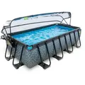 Produktbild: Exit Toys Pool-Set, Grau, Kunststoff, 200x100x400 cm, CE, Freizeit, Pools und Wasserspaß, Pools, Aufstellpools