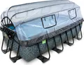 Produktbild: EXIT Stone Pool 400x200x100cm mit Sandfilterpumpe und Abdeckung - grau