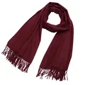 Produktbild: DonDon Schal Damen Winter Wollschal Winterschal groß und flauschig 200 x 70 cm - Dunkelrot