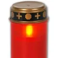 Produktbild: Star Trading LED-Grablicht Serene Rot Grabkerze mit Timer