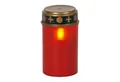 Produktbild: STAR TRADING LED-Kerze LED Grablicht Grabkerze gelb flackernd Friedhofkerze H: 12cm Timer