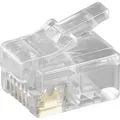 Produktbild: 10 Stk. Goobay RJ12 Stecker Flachkabel 50251