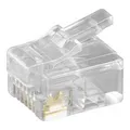 Produktbild: Goobay RJ12 Stecker Flachkabel St,6polig 50251, 10 Stück
