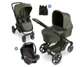 Produktbild: ABC Design Kombi-Kinderwagen Sierra - Pea, 3in1 Kinderwagen Buggy Set mit Babywanne, Babyschale Tulip & Sportsitz