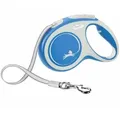 Produktbild: FLEXI Rollleine New COMFORT Gurt - 5m, bis 25kg - blau