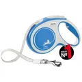 Produktbild: flexi® Comfort M Gurt 5 m blau, Roll-Leine für Hunde bis 25 kg