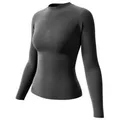 Produktbild: crivit Funktionsunterhemd Crivit Damen Funktionsunterhemd Seamless m. Belüftungszonen Schwarz XL (1-St) Seamless DryAct Material mit Belüftungszonen und elastischen Flexribs schwarz XL