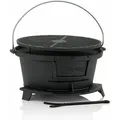 Produktbild: Gusseisen Grilltopf Mit Grillrost 32 X 33 X 18 Cm Hibachi Style - Bbq-toro