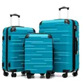 Produktbild: COOLIFE Koffer Set 3 TLG, M+L+XL, leicht ABS-Hartschale, Rollkoffer mit TSA