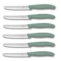 Produktbild: Victorinox | Tafelmesser Swiss Classic | 6 Stück | Mintgrün | extra scharfer Wellenschliff | Swiss Made | ideal auch als Brötchenmesser