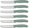Produktbild: Victorinox | Swiss Classic Tafelmesser | 6er-Set | Wellenschliff | Mintgrün