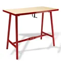 Produktbild: Dema Werkbank Klappwerkbank 100x50 cm – Werkstatttisch, Metallbank, Klapp-Werktisch, Arbeitstisch, Hobelbank – klappbar, stabil, mobil – Werkstatt, Heimwerker, Handwerk, Garage 40904