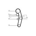 Produktbild: CONTITECH CT1028 Timing Belt Kit CT1028K4