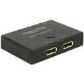 Produktbild: Delock 18750 DisplayPort 2 - 1 Umschalter bidirektional 4K 60 Hz