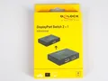 Produktbild: Delock 18750 DisplayPort 2-1 manueller Umschalter bidirektional 4K 60Hz, NEU