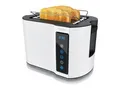 Produktbild: Arendo Toaster Wärmeisoliertes Doppelwandgehäuse, Display mit Restzeitanzeige, 2 kurze Schlitze, für 2 Scheiben, 800 W, Touchpanel, Brötchenaufsatz, 7 Bräunungsgrade, Brotscheibenzentrierung