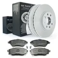 Produktbild: NB PARTS Bremsscheiben 4-Loch Bremsbeläge vorne 260mm passend für Opel Combo Corsa C Meriva Tigra