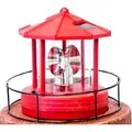 Produktbild: Kopf für Solar Leuchtturm rot und klein, Dreh- und Leuchtfunktion