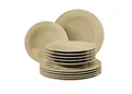 Produktbild: Seltmann Weiden Tafelservice Beat sandbeige uni Tafelservice 12tlg., Porzellan, Tafelservice Sandbeige Relief