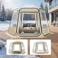 Produktbild: VEVOR Pop-up-Bubble-Zelt, 305 x 275 x 220 cm, transparentes Campingzelt, Garten-Kuppel-Iglu-Zelt mit Fenstern, Sportzelt, 540°-Panoramablick, für 4–8 Personen, Terrasse, Hinterhof