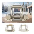 Produktbild: VEVOR Pop-up-Bubble-Zelt, 305 x 275 x 220 cm, transparentes Campingzelt, Garten-Kuppel-Iglu-Zelt mit Fenstern, Sportzelt, 540°-Panoramablick, für 4–8 Personen, Terrasse, Hinterhof