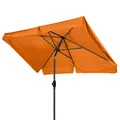 Produktbild: derby Basic Lift NEO 210x140 – Kurbel Sonnenschirm ideal für den Balkon – Höhenverstellbar – ca. 210x140 cm – Umbra