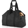 Produktbild: BONTHEE Extra Großer Kaminholzträger Holzkorb Brennholztasche Tragetasche aus Segeltuch mit 2 Griffe - Schwarz