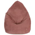 Produktbild: DreamRoots Sitzsack für Kinder 80x80x120cm - Cord Bean Bag Chair mit Füllung, Lehne und Bezug - für Mädchen und Jungen