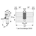Produktbild: Profilzylindereinsatz ABUS D6X, Außenlänge: 40 mm, 5 Stück - A