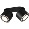 Produktbild: Trio LED-Ein-/Aufbauspot Taurus 2x5W 2x450 lm Schwarz matt