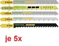 Produktbild: Festool Stichsägeblatt-Set STS-Sort/25 W 25-tlg Satz 5 Blätter je Sorte
