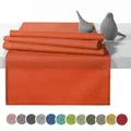 Produktbild: heimtexland Outdoor Tischläufer Garten Tischdecke 45x145 Tischdeko wasserabweisend wetterfest UV-beständig Typ551 Orange