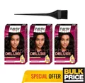 Produktbild: Palette Deluxe 3-0 Dunkelbraune Haarfarbe 3er Pack Permanent Color 100% Grau ...