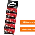 Produktbild: Camelion AG2 LR59 LR726 SR726W 396 1,5 V Knopfzellen Uhrenbatterien 100 Stück