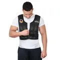 Produktbild: DH FitLife Verstellbare Gewichtsweste 10/20/30KG zum Muskelaufbau u. Krafttraining | Weighted Vest | Laufweste Damen Herren | Fitness Trainingsweste (Schwarz-10kg)
