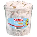 Produktbild: Haribo Schaumzucker Weisse Mäuse mit Saftorangen Geschmack 1050g