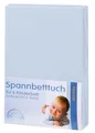 Produktbild: Julius Zöllner Spannbetttuch hellblau Jersey 70 x 140 cm
