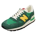 Produktbild: New Balance Herren 990v5 Made in USA Grüne/Gelbe - 40.5 EU