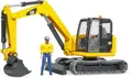 Produktbild: bruder Cat Minimagger 2466 Spielzeug Auto mit Bauarbeiter 40 9x16 3x18 cm