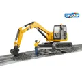 Produktbild: bruder CAT Minibagger, Modellfahrzeug (gelb/schwarz, mit Bauarbeiter)