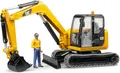 Produktbild: BRUDER - Raupen-Minibagger CATERPILLAR mit Charakter Maßstab: 1/16 - 1/16 - B...