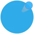 Produktbild: Poolabdeckplane Abdeckplane Runde Pool-Abdeckung PE Blau 488 Cm