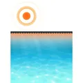 Produktbild: Runde Pool-Abdeckung PE Blau 488 cm