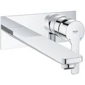 Produktbild: Grohe Lineare 2-Loch Waschtischbatterie, Wandmontage, Ausladung 207mm, 23444001 - Weiß