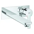Produktbild: Grohe Lineare 2-Loch Waschtischbatterie, Wandmontage, Ausladung 207mm, 23444001,