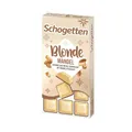 Produktbild: Schogetten Blonde Mandel I karamellige weiße Schokolade mit Mandelstücken I 100 g Schokoladentafel I praktisch einzeln portioniert