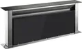 Produktbild: KKT KOLBE Downdraft Dunstabzug 90 cm | Tischabzug versenkbar | Dunstabzugshaube | Edelstahl | schwarzes Glas | Nachlaufautomatik | SensorTouch Bedienung | DRAFT865